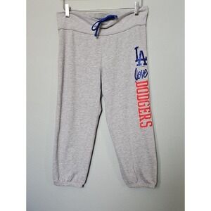 5th & Ocean Girls Los Angeles Dodgers Gray Jogger Crop Sweatpants Size 18